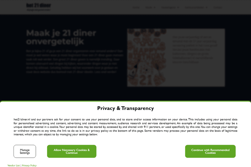 het21diner.nl - Sponsored content